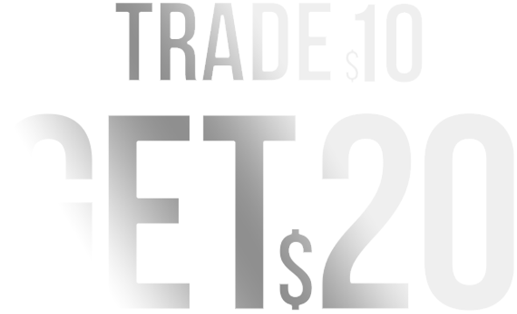 Trade $10, get $20! Code PLUSPM20
